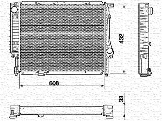 MAGNETI MARELLI Radiators, Motora dzesēšanas sistēma 350213422000
